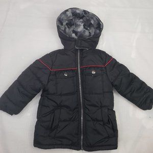 2T Winter Jacket Black Boys Toddler